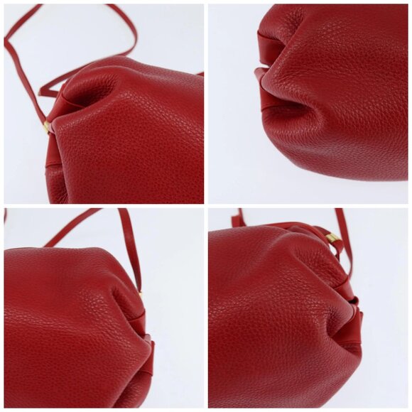 GUCCI Shoulder Bag Leather Red Gold 007 115 5770 Auth BA7131 - Picture 14 of 16